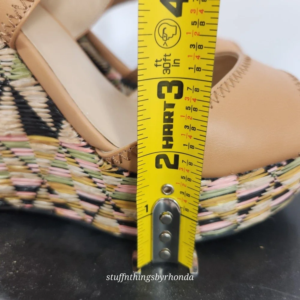 JUST FABULOUS ~ Cozumel ~ Platform Wedge Sandels US 9 /EU 40